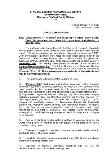 F. No. Rec.1-2004/JD (Gr)/CGHS/Delhi/ CGHS(P) Government of ...