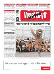 14. Januar Vogel Gryff extra