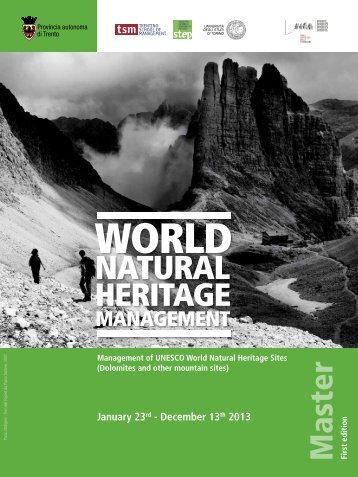 Master WNHM-World Natural Heritage Management - TSM