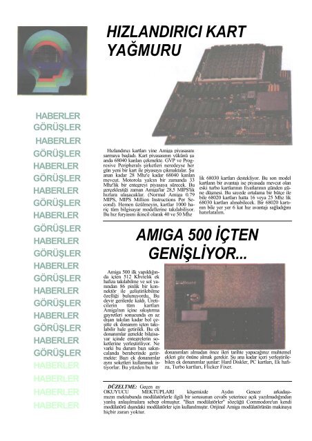 Amiga Dunyasi - Sayi 26 (Temmuz 1992).pdf - Retro Dergi