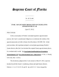 SENATE JOINT RESOLUTION... - Florida Supreme Court