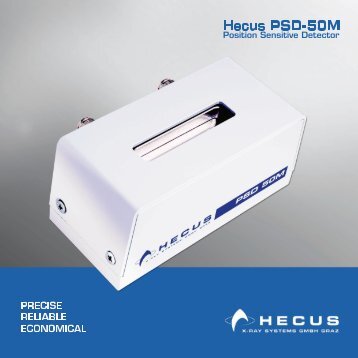 Specifications Hecus PSD 50M Detector - Hecus X-Ray Systems