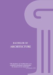 Architecture Program Leaflet - American University in Dubai