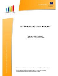 Les Européens et les langues - Délégation générale à la langue ...