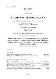 THESE L'UNIVERSITE BORDEAUX I - Environnements et ...