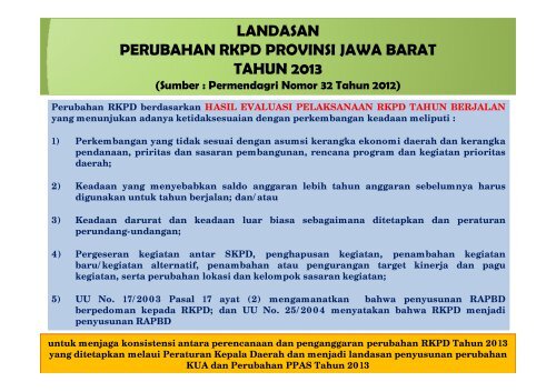 (RKPD) - Bappeda - Pemerintah Provinsi Jawa Barat