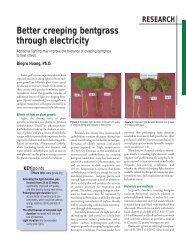 Better creeping bentgrass through electricity - GCSAA