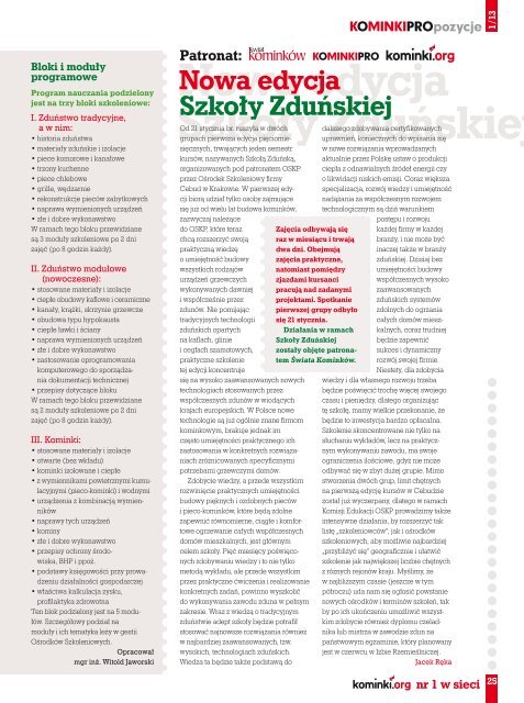Kominki Pro nr 5, 3/2010 - Informator Handlowy Zaopatrzeniowiec