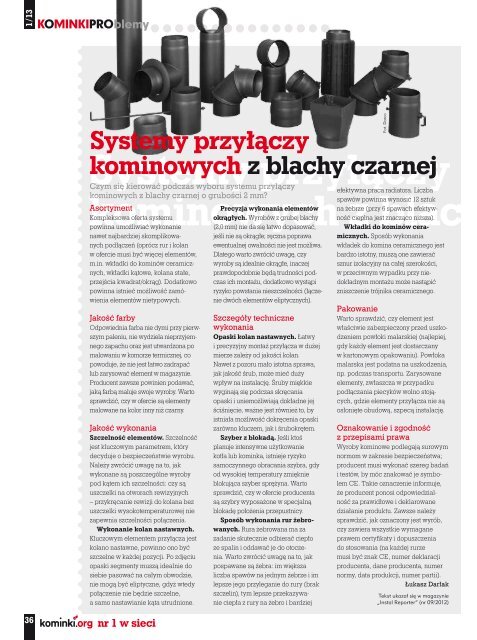 Kominki Pro nr 5, 3/2010 - Informator Handlowy Zaopatrzeniowiec