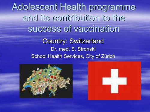 Adolescent health programme and its contribution to the success of ...