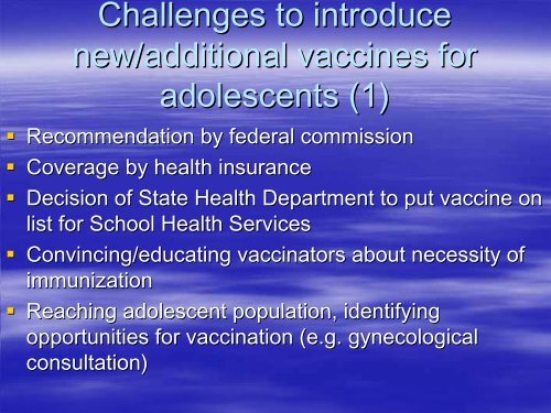 Adolescent health programme and its contribution to the success of ...