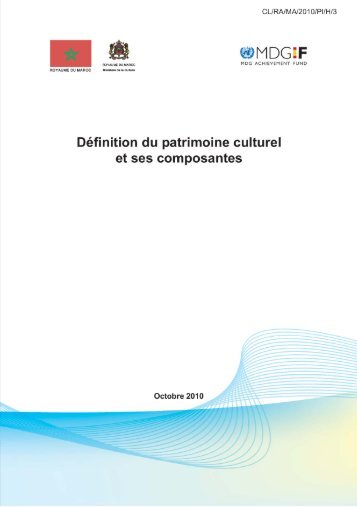 DÃ©finition du patrimoine culturel et ses composantes: document ...