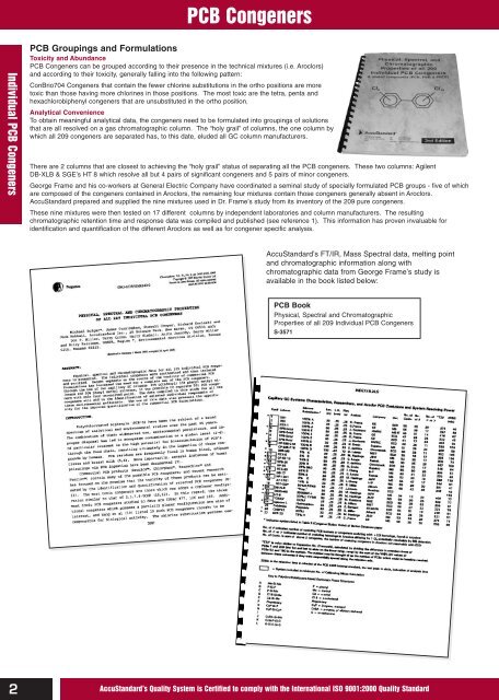 Chemical Reference Standards AccuStandardÂ®