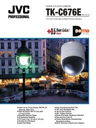 JVC TK-C676E Dome cameras product datasheet - SourceSecurity ...