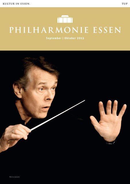 September | Oktober 2013 - Philharmonie Essen
