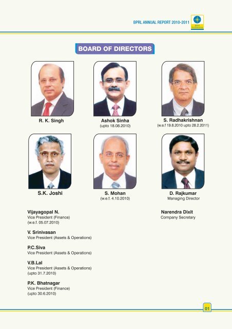 BOARD OF DIRECTORS - Bharat Petroleum