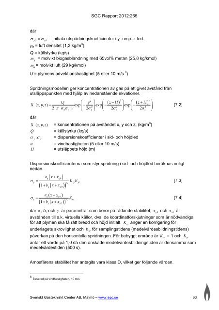 SGC Rapport 265 SkyddsavstÃƒÂ¥nd inom biogasanlÃƒÂ¤ggningar (Safety ...