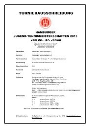 TURNIERAUSSCHREIBUNG - Hamburger Tennis-Verband e.V.