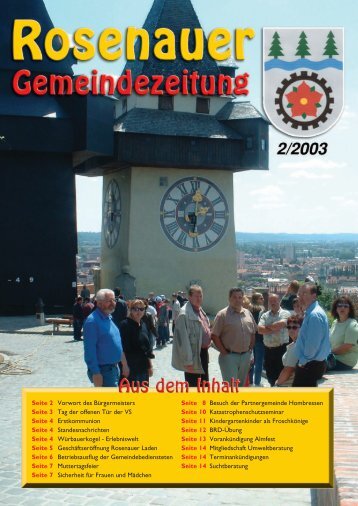 02. Ausgabe 2003 (0 bytes) - Rosenau am Hengstpaß