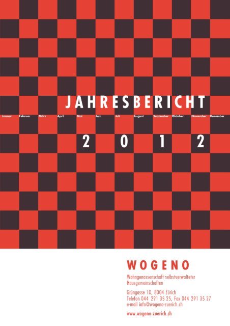 Jahresbericht 2012 - Wogeno ZÃƒÂ¼rich