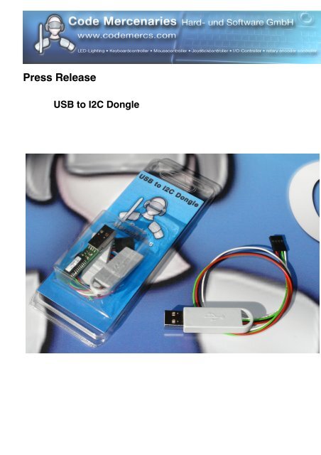 I2C Dongle - Code Mercenaries