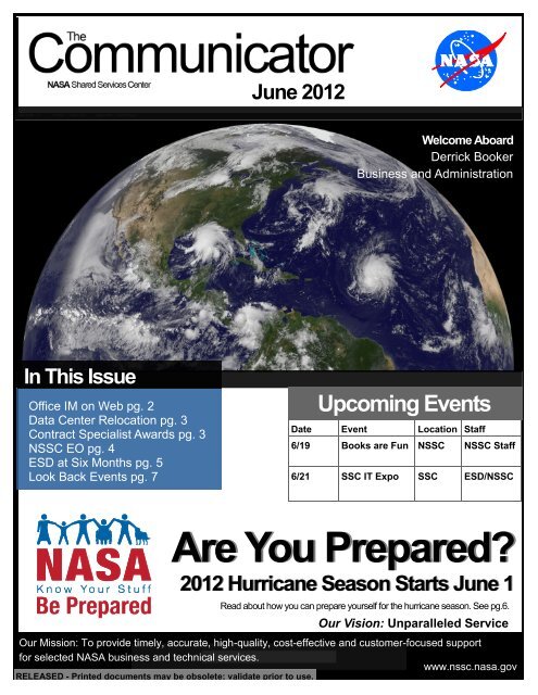 Are You Prepared? - NSSC Public Search Engine - Nasa
