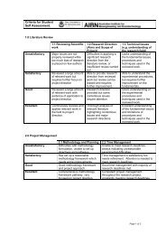 Download Criteria for Student Self-assessment