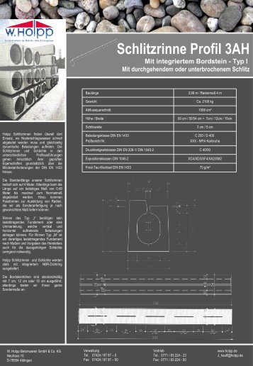 Schlitzrinne Profil 3AH - Meichle & Mohr GmbH