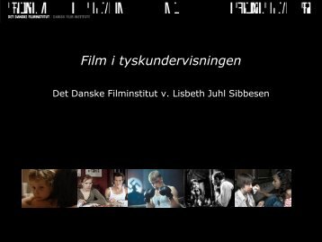 Film i tyskundervisningen - Det Danske Filminstitut