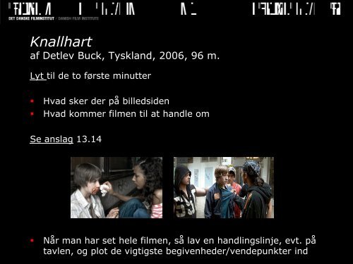 Film i tyskundervisningen - Det Danske Filminstitut