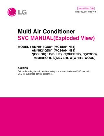 Multi Air Conditioner SVC MANUAL(Exploded View) - Wienkra