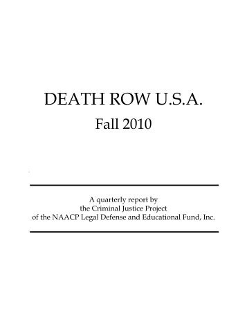 death row usa - NAACP Legal Defense and Educational Fund, Inc.