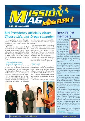 Mission MAG - European Union Police Mission in Bosnia and ...