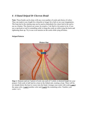 8 Strand Stripped or Chevron Braid - Charles HAMEL