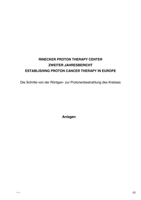 rinecker proton therapy center zweiter jahresbericht establishing ...