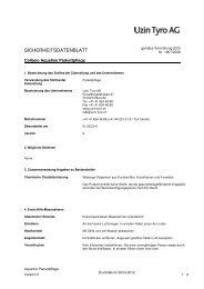 Sicherheitsdatenblatt Aqualine Parkettpflege - UZIN