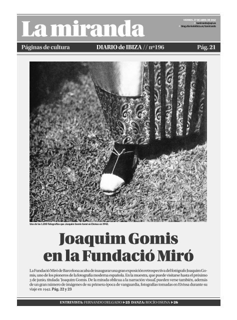 Joaquim Gomis en la FundaciÃ³ MirÃ³ - Diario de Ibiza