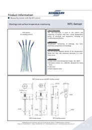 NTC / Thermistors - Reissmann Sensortechnik GmbH