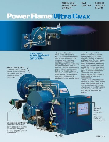 Power Flame Ultra CMAX series brochure - California Boiler