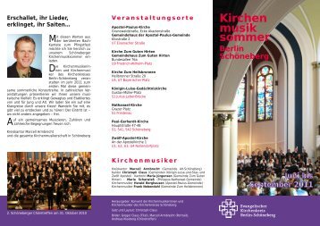 Kirchen musik sommer - Kirchenmusik Königin-Luise-und-Silas ...