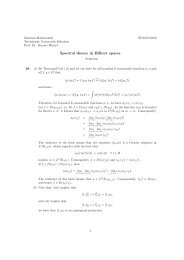 Spectral theory in Hilbert spaces