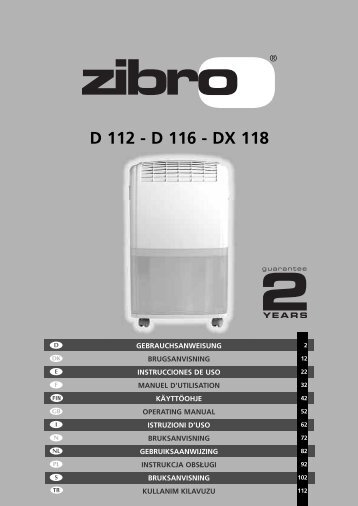 D 112 - D 116 - DX 118 - Zibro