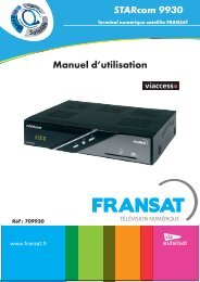 Manuel d'utilisation STARcom 9930 - OPTEX