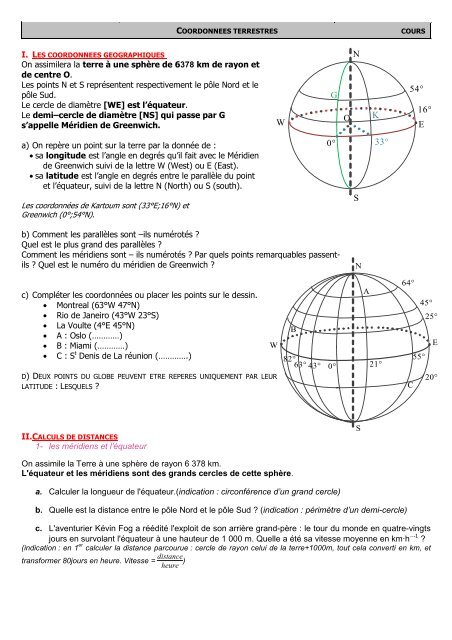 Cours Ã  complÃ©ter