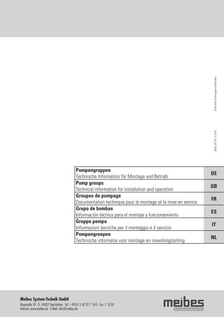 2. Pumpengruppen MK - Meibes