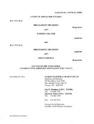 Read CCLA's factum at the Court of Appeal - Canadian Civil ...