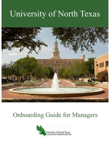 University of North Texas - Human Resources Department ...
