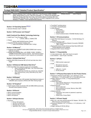 Detail Product Spec Template.