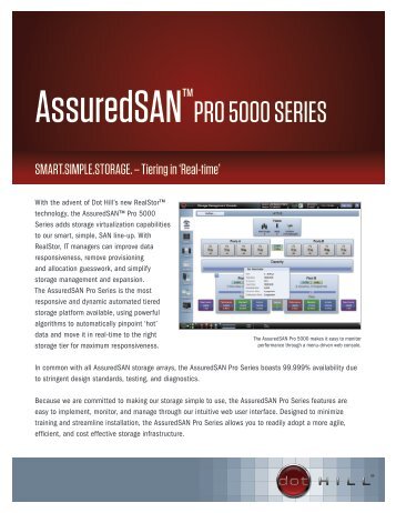 AssuredSAN Pro 5000 Series Datasheet - Dot Hill