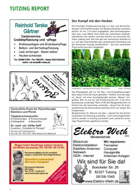 Download Heft 04 / April 2011 - Tutzinger Nachrichten